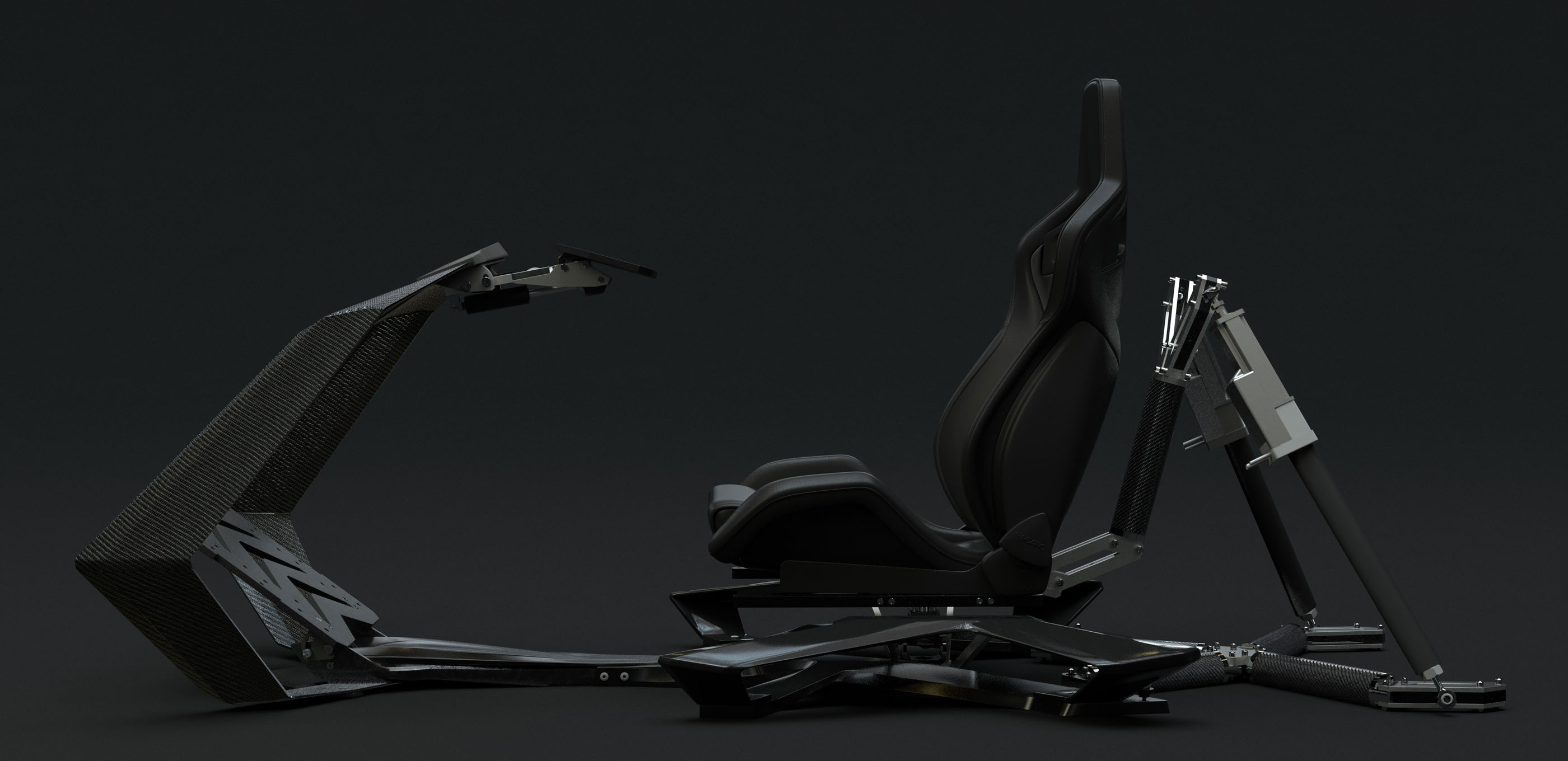 P47 cockpit in low studio light